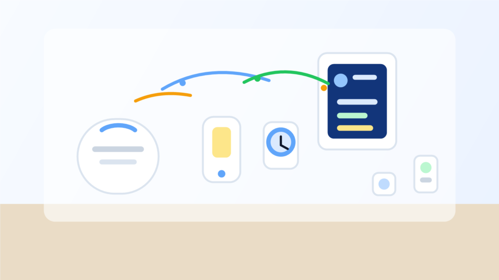 Smart home interface with connected devices
