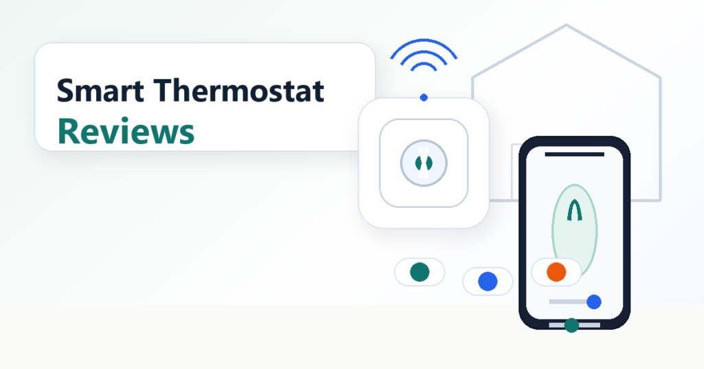 Smart thermostat with mobile app interface