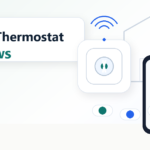 Smart thermostat with mobile app interface
